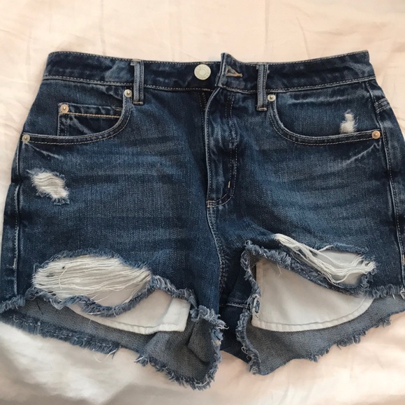 (SOLD) Lighting bolt denim shorts - Picture 3 of 3